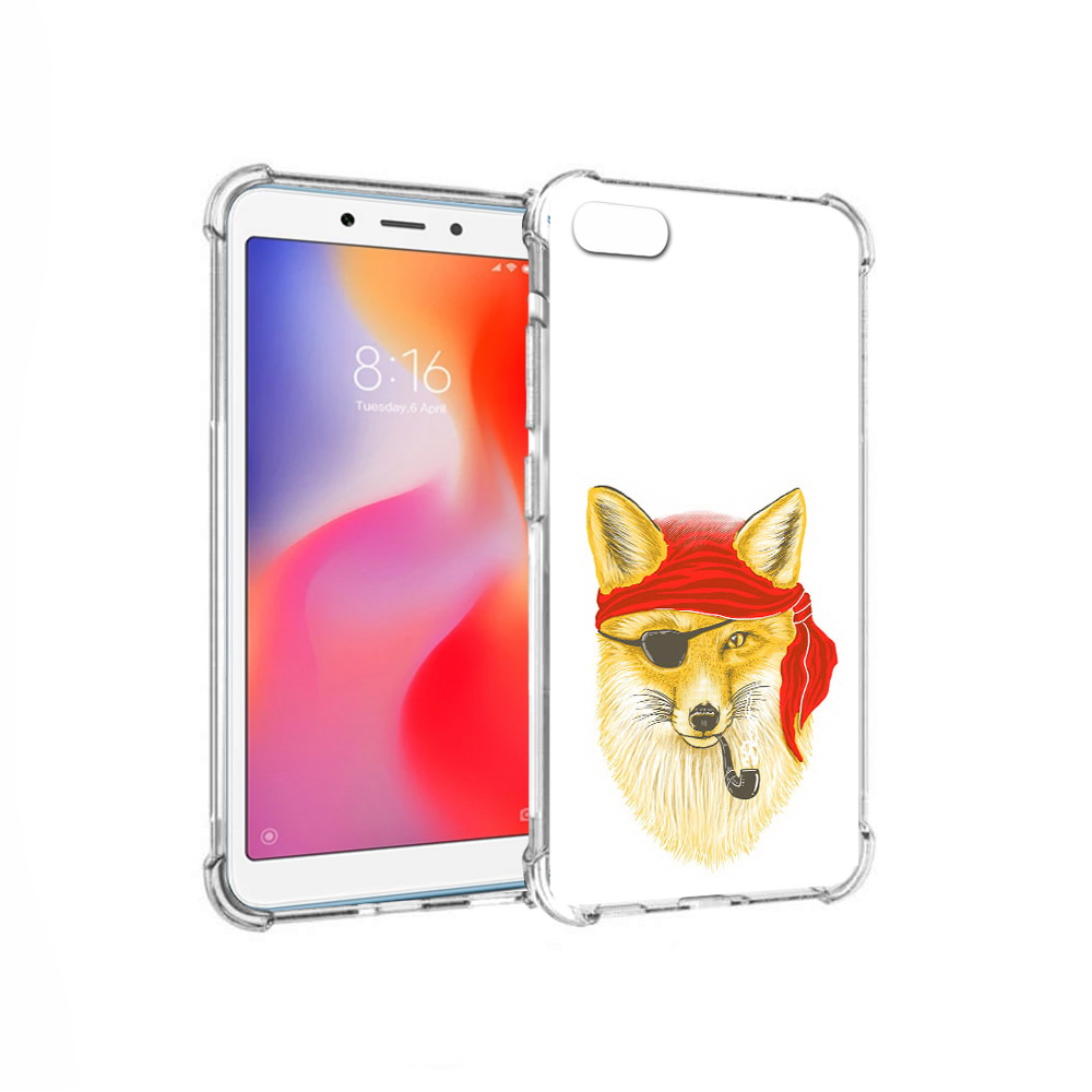 

Чехол MyPads Tocco для Xiaomi Redmi 6A лиса-пират (PT113916.305.440), Прозрачный, Tocco