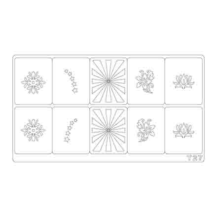 

Трафареты для аэрографии Freedecor, T27