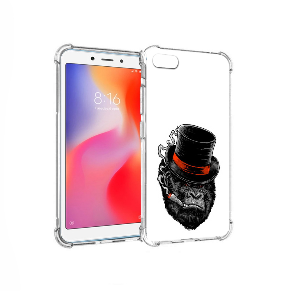 

Чехол MyPads Tocco для Xiaomi Redmi 6A дизайнерская горилла (PT113916.305.431), Прозрачный, Tocco
