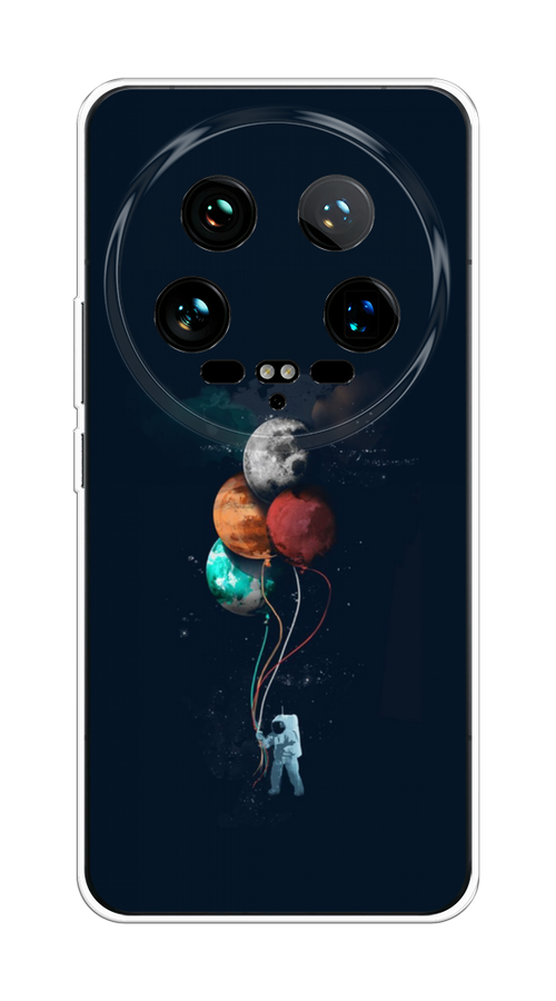 

Чехол на Xiaomi 14 Ultra "Космонавт с шариками", Разноцветный, 321850-1