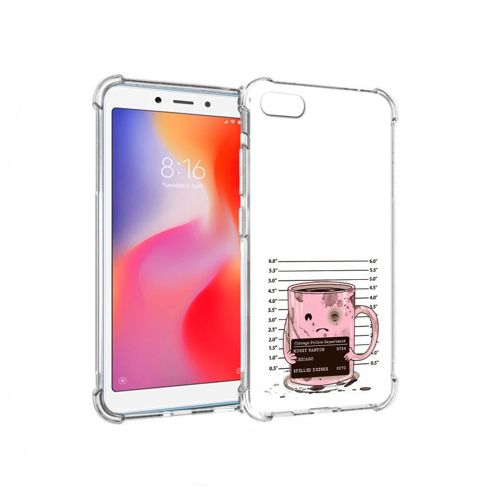 

Чехол MyPads Tocco для Xiaomi Redmi 6A кружка (PT113916.305.420), Прозрачный, Tocco