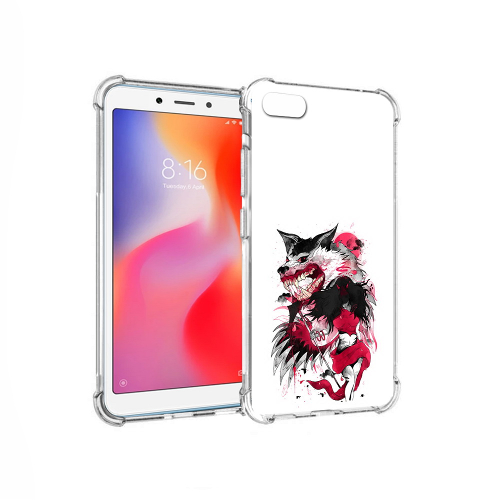 

Чехол MyPads Tocco для Xiaomi Redmi 6A красная шапочка (PT113916.305.410), Прозрачный, Tocco