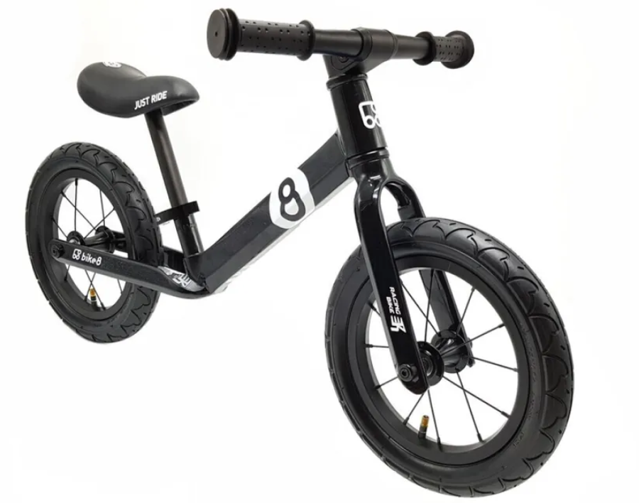 Беговел BIKE8 Racing AIR 12, Black (черный)