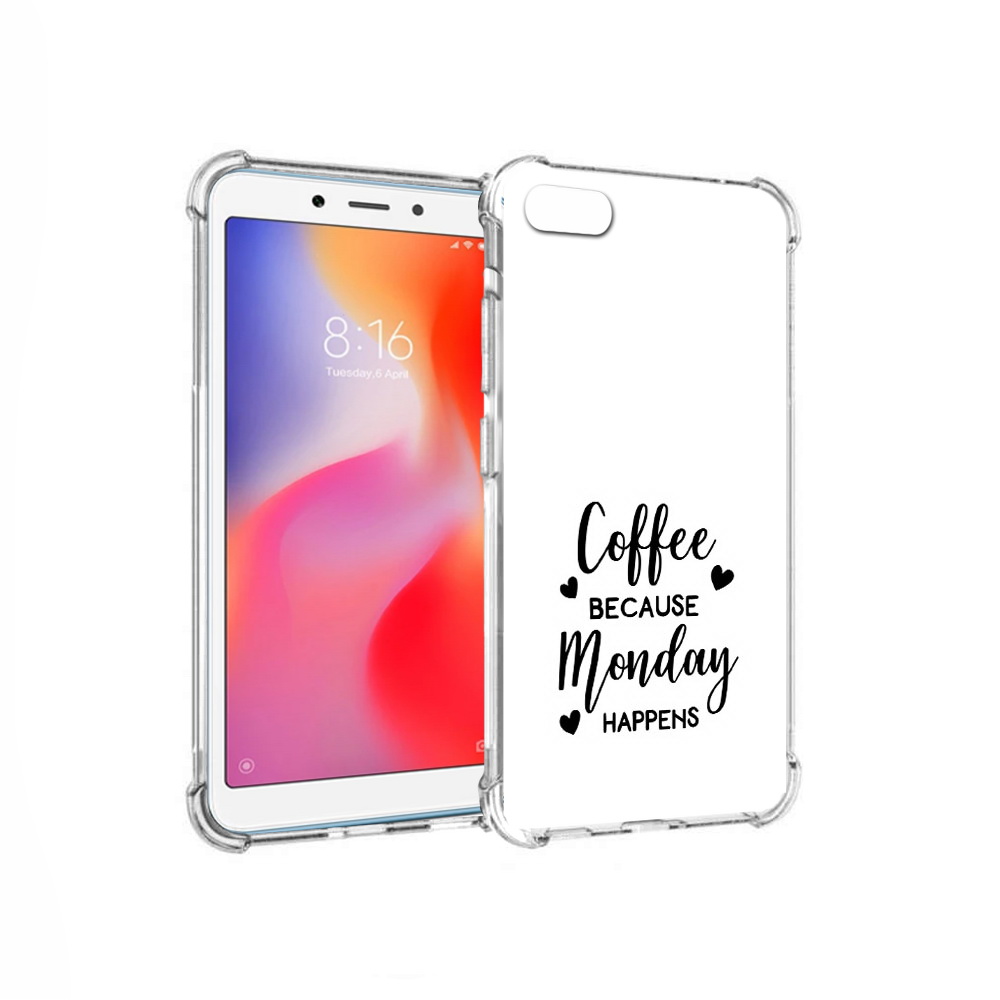 

Чехол MyPads Tocco для Xiaomi Redmi 6A кофе и понедельник стал счастливым, Прозрачный, Tocco