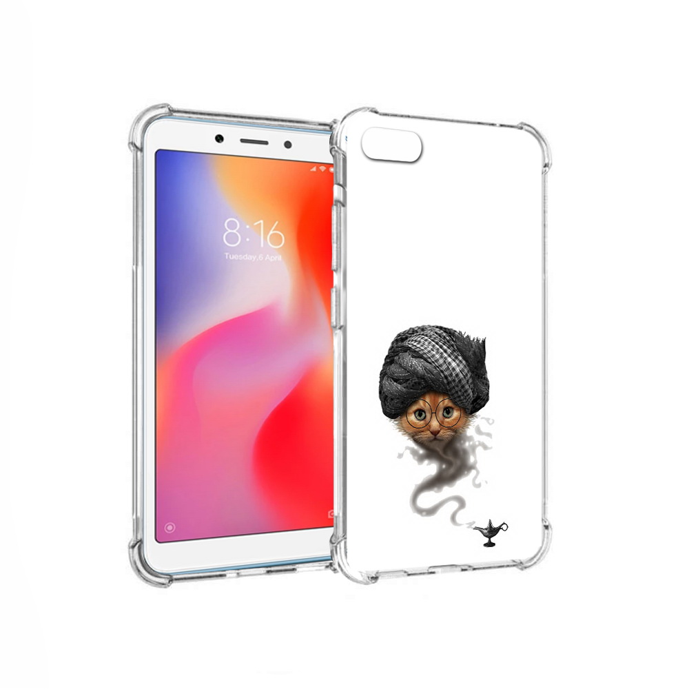

Чехол MyPads Tocco для Xiaomi Redmi 6A кот джин (PT113916.305.398), Прозрачный, Tocco