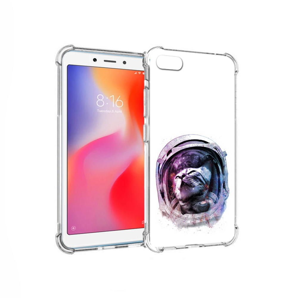 Чехол MyPads Tocco для Xiaomi Redmi 6A кот в шлеме (PT113916.305.396)