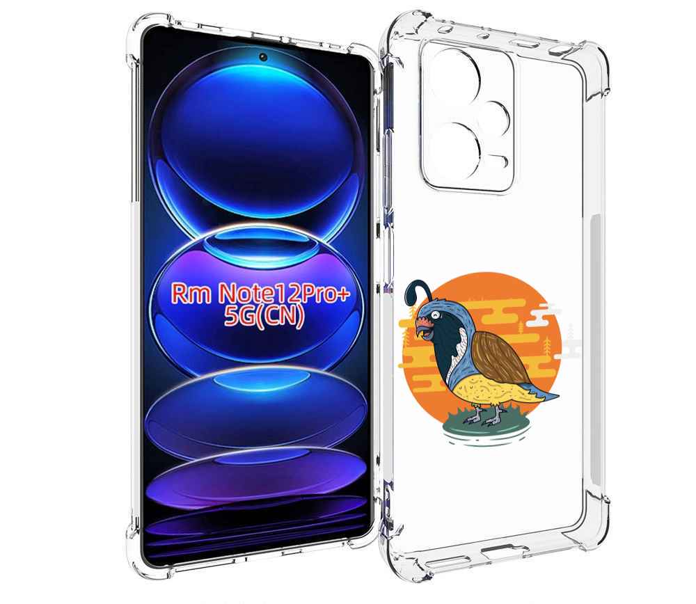 

Чехол MyPads попугай-на-острове для Xiaomi Redmi Note 12 Pro + Plus, Прозрачный, Tocco