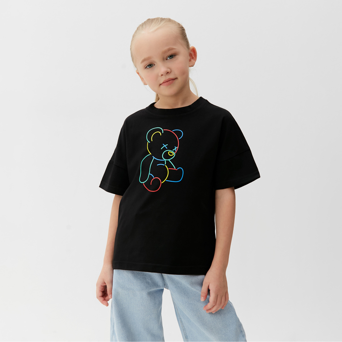 

MINAKU Футболка детская MINAKU "Gummy bear", цвет чёрный, рост 110 см, Черный, 000811912