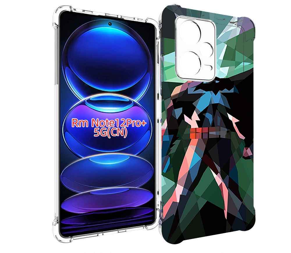

Чехол MyPads полигональный-бэтмен-арт для Xiaomi Redmi Note 12 Pro + Plus, Прозрачный, Tocco