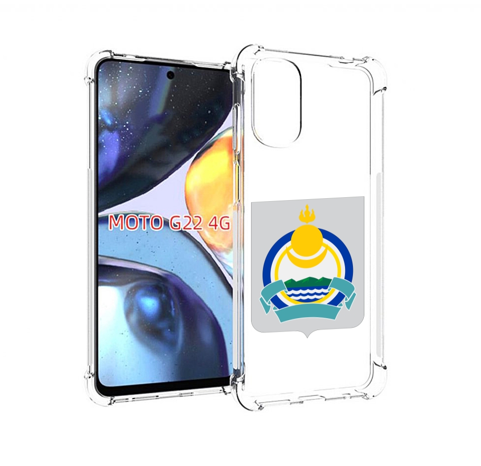 

Чехол MyPads герб-бурятия для Motorola Moto G22 4G, Прозрачный, Tocco