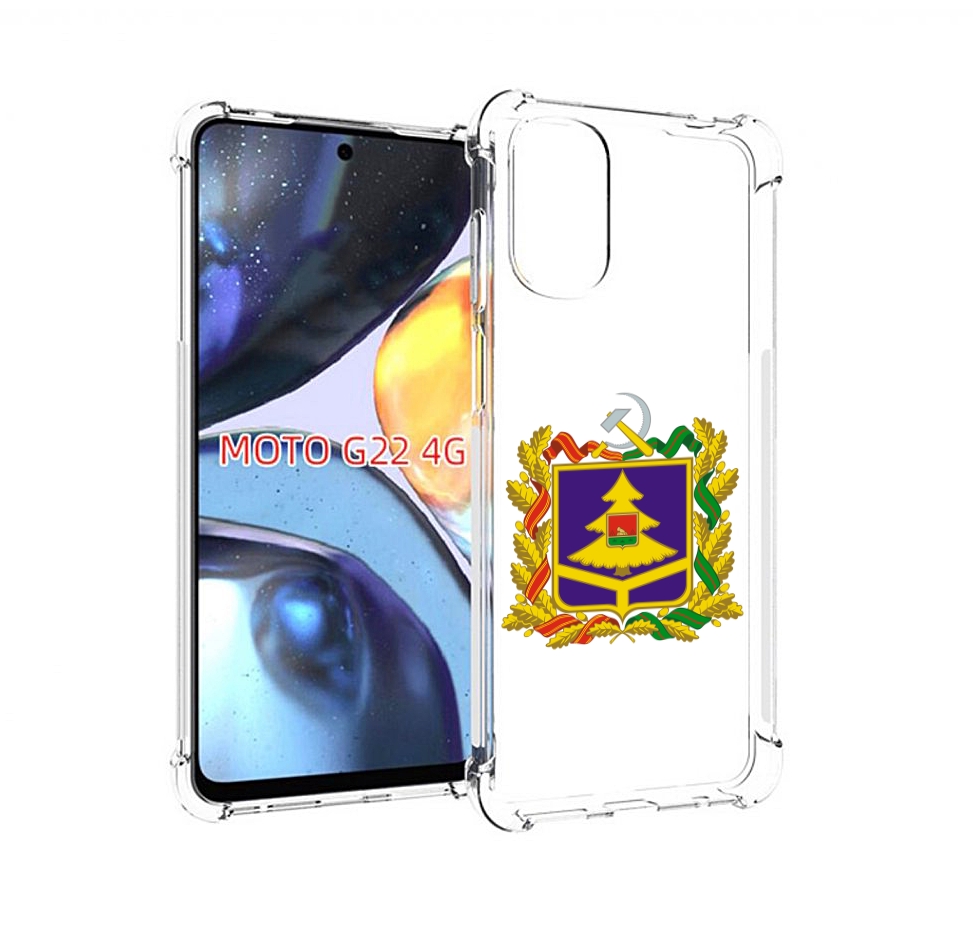 

Чехол MyPads герб-брянскои-области для Motorola Moto G22 4G, Прозрачный, Tocco