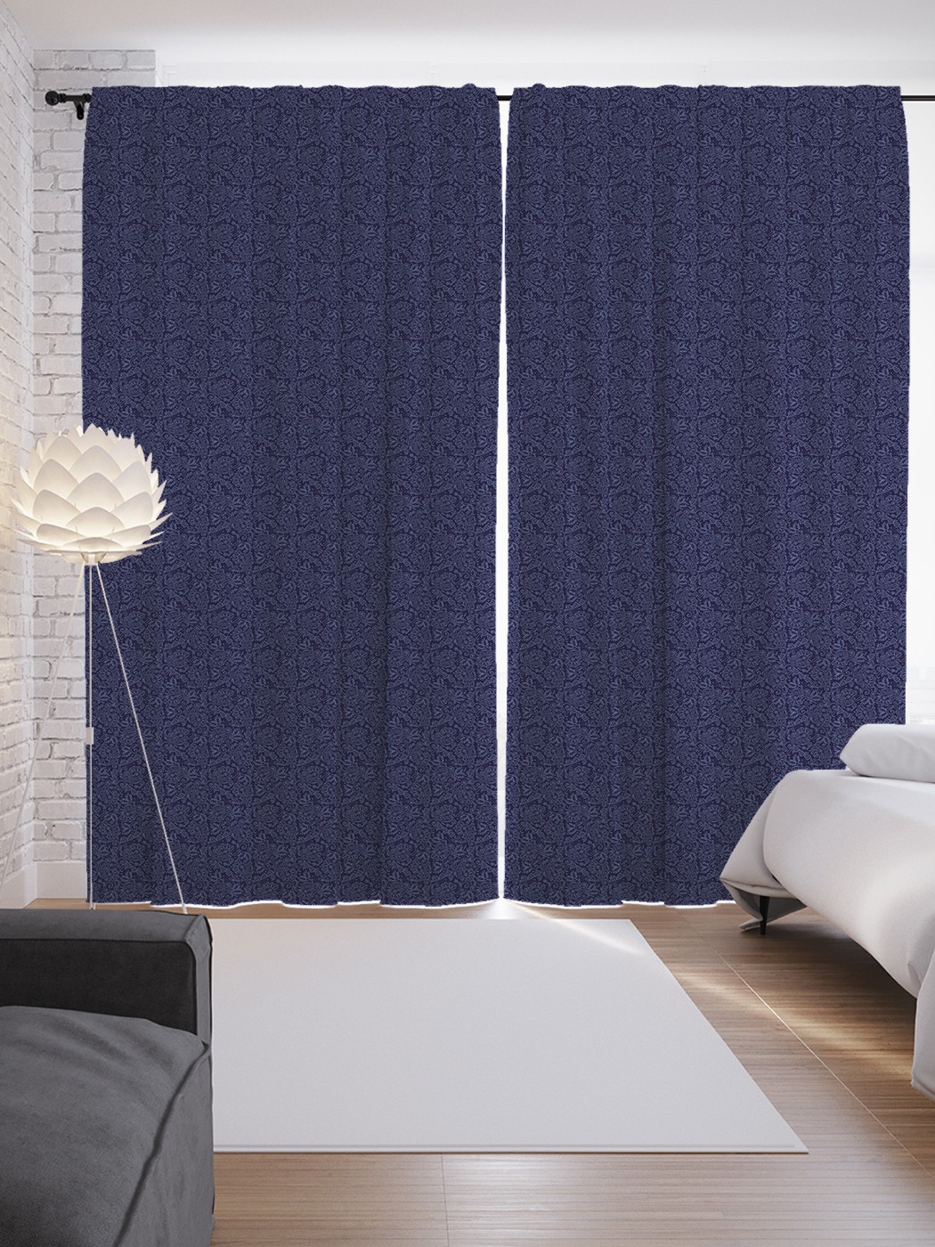 

Шторы JoyArty с фотопечатью "Мелкий орнамент" из сатена, 290х265 см, Мелкий орнамент