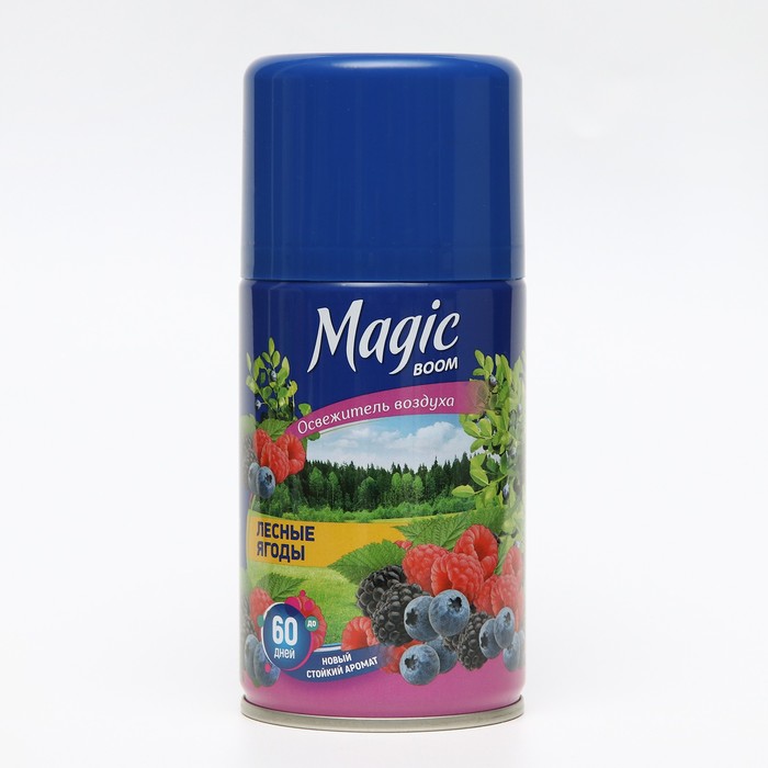 

Сменный балон Magic Boom, для автоматического освежителя воздуха, лесные ягоды, 250 мл