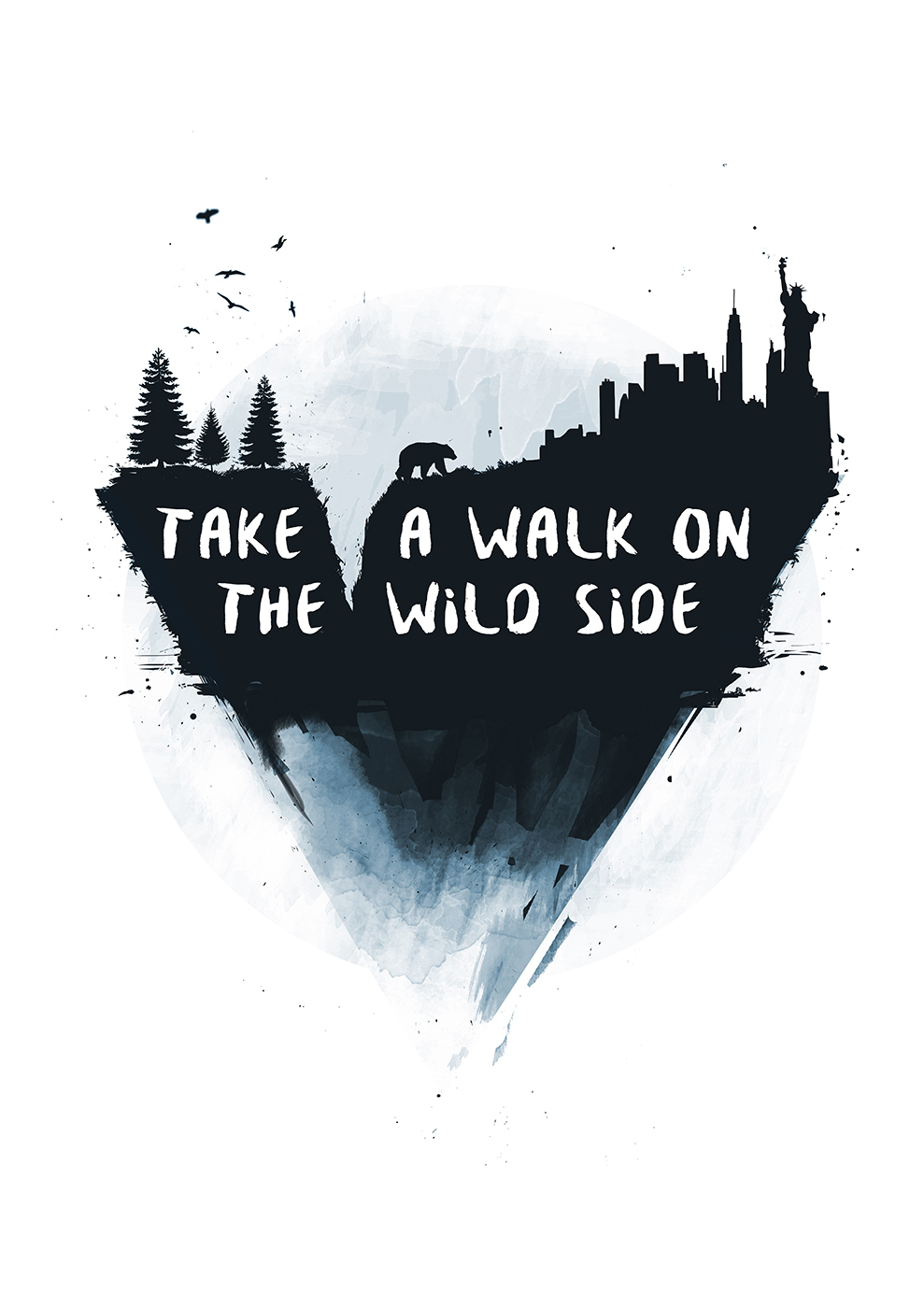 

Большой постер на стену Walk on the wild side 60х90 см без рамы, BSWALK