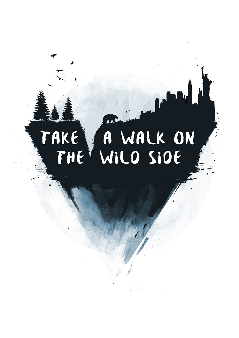 

Большой постер на стену Walk on the wild side 40х50 см без рамы, BSWALK