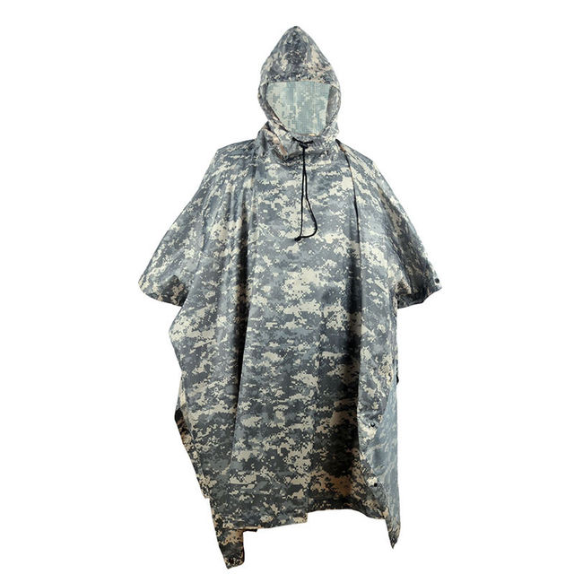 Дождевик унисекс KOI-FISH ACU_camo камуфляж, One Size