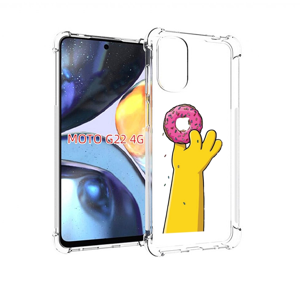 

Чехол MyPads вкусный-пончик для Motorola Moto G22 4G, Прозрачный, Tocco