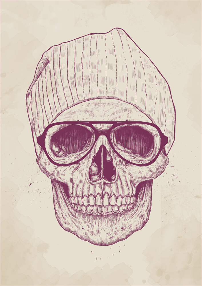 

Большой постер на стену Cool Skull 50х70 см без рамы, BSSKULL