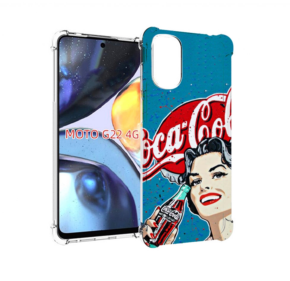 

Чехол MyPads вкусная кола картинка для Motorola Moto G22 4G, Прозрачный, Tocco