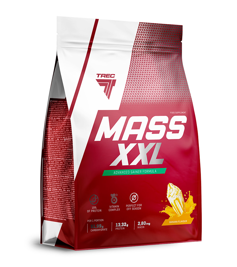 фото Гейнер trec nutrition mass xxl, 3000 г, banana