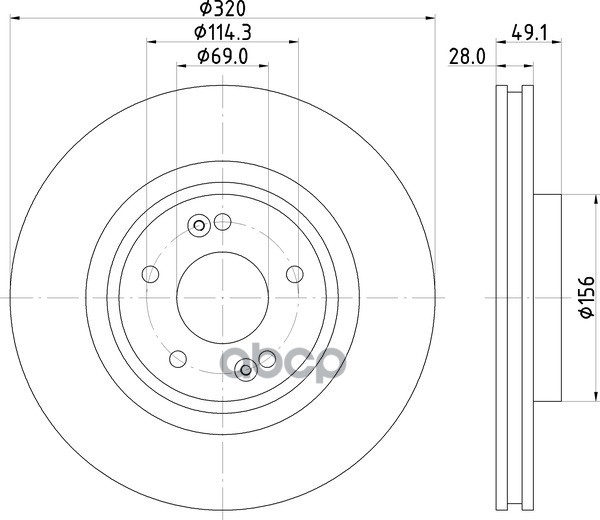 

Тормозной диск NISSHINBO передний ND6101K