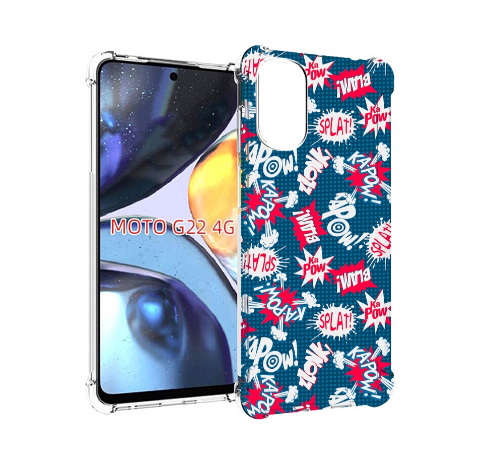 

Чехол MyPads взрывной-принт для Motorola Moto G22 4G, Прозрачный, Tocco