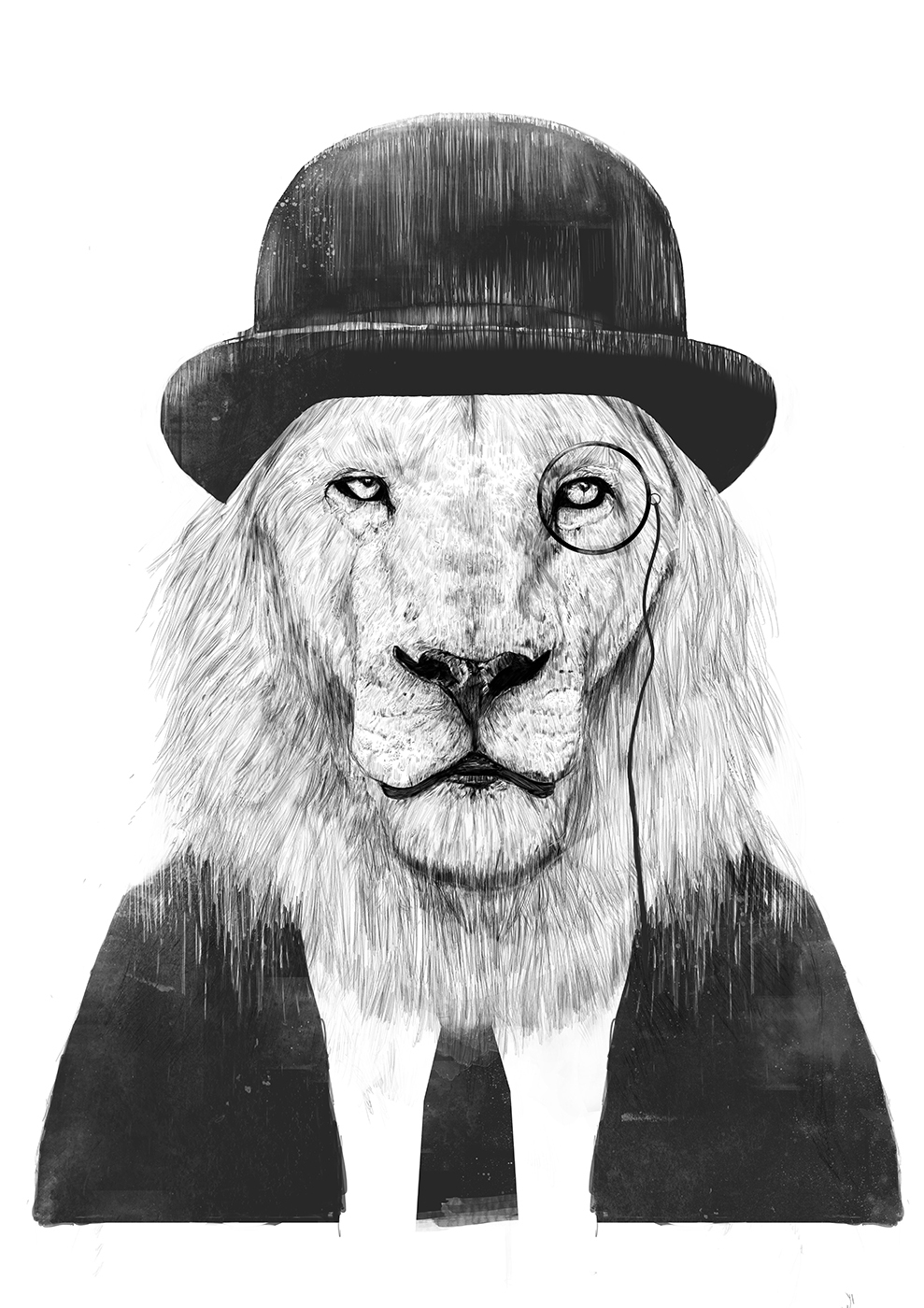 

Большой постер на стену Sir lion 40х50 см без рамы, BSSIRLION