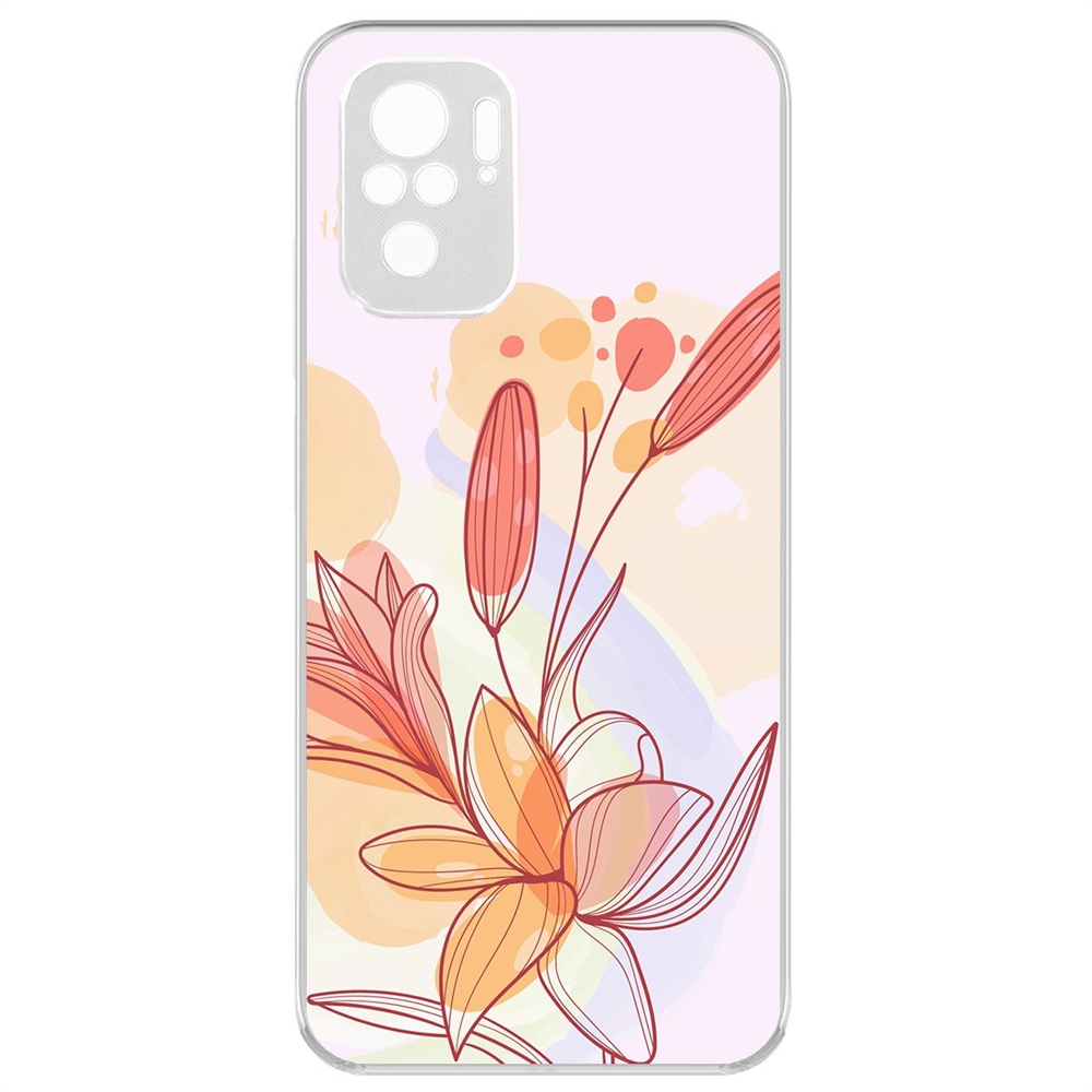 Чехол-накладка Krutoff Clear Case Фантазия для Xiaomi Redmi Note 10/ Note 10S
