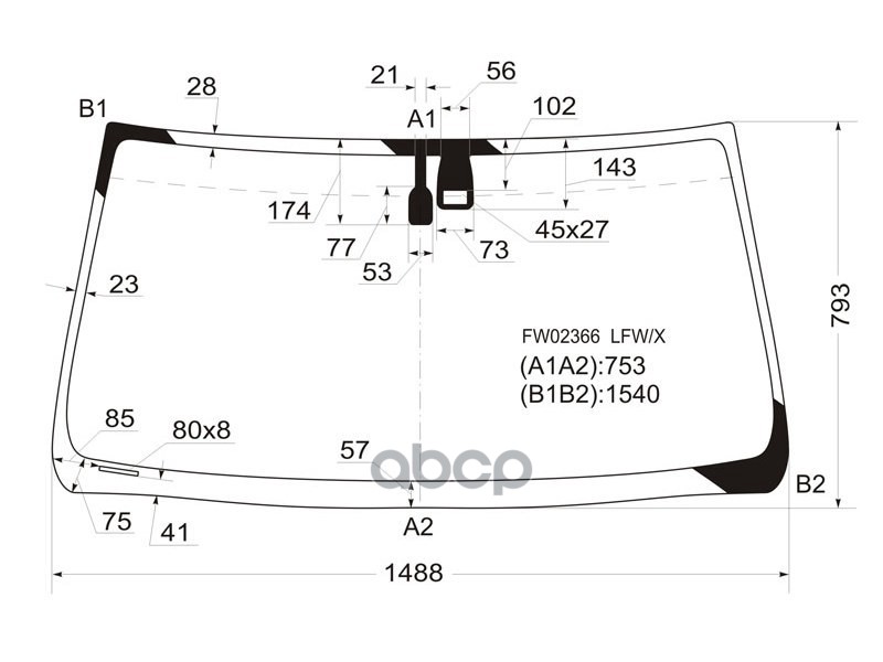 Стекло Лобовое + Дд Toyota Land Cruiser Prado 3/5D/Lexus Gx470 02-09 Xyg Арт. Fw02366 Lfw/