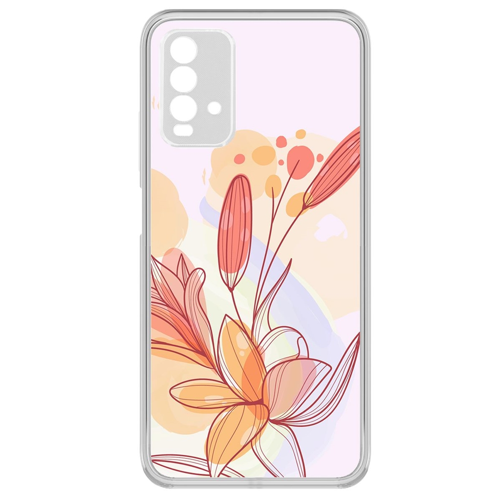 

Чехол-накладка Krutoff Clear Case Фантазия для Xiaomi Redmi 9T, Прозрачный