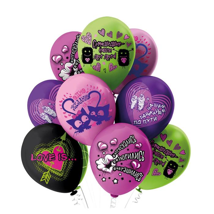 

Шар латексный 12" Love is...!, пастель, 1-сторонний, набор 25 шт., МИКС, 14 Февраля