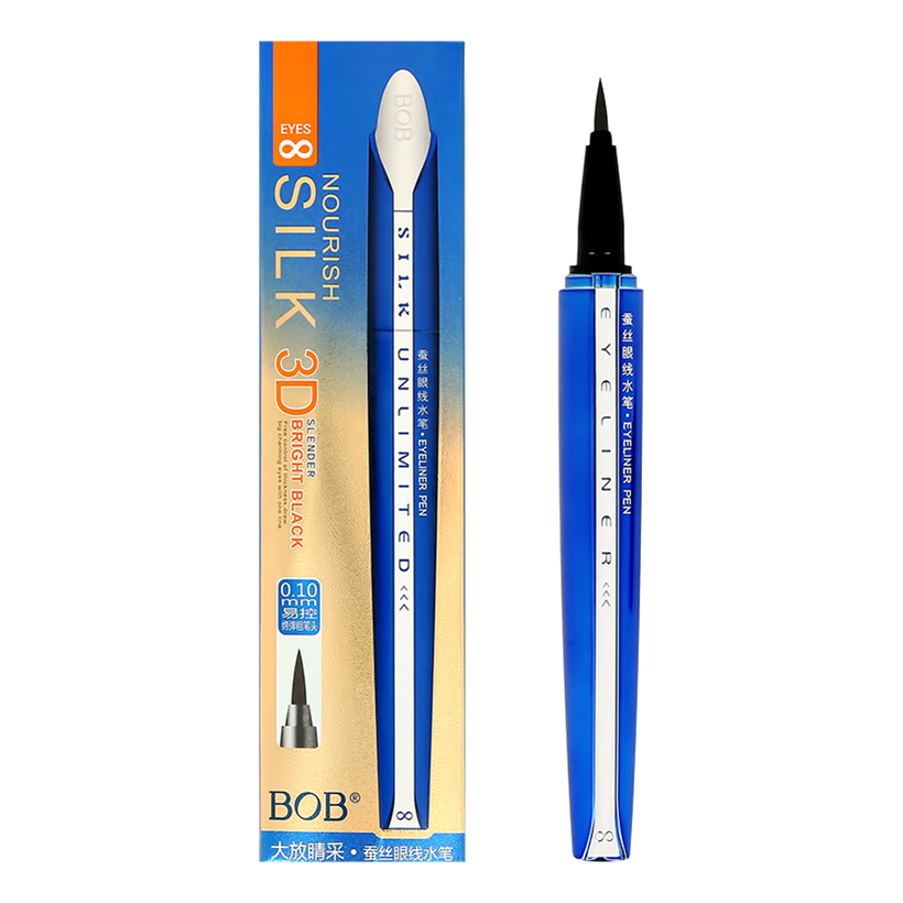 фото Подводка для глаз bob silk eyeliner blue черная 19 г