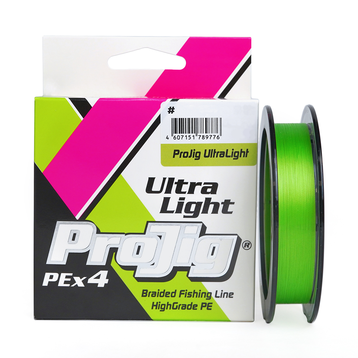 Плетеный шнур ProJig Ultra Light, 0.08 мм, 3.7 кг, 150 м, светло-зеленый