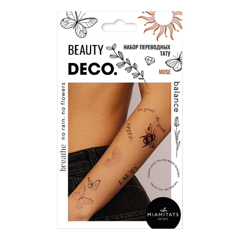 Купить Переводные татуировки для тела Deco by Miami tattoos Muse, DECO.