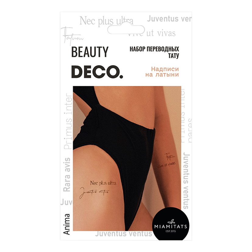 Купить Переводные татуировки для тела Deco by Miami tattoos Fatum, DECO.