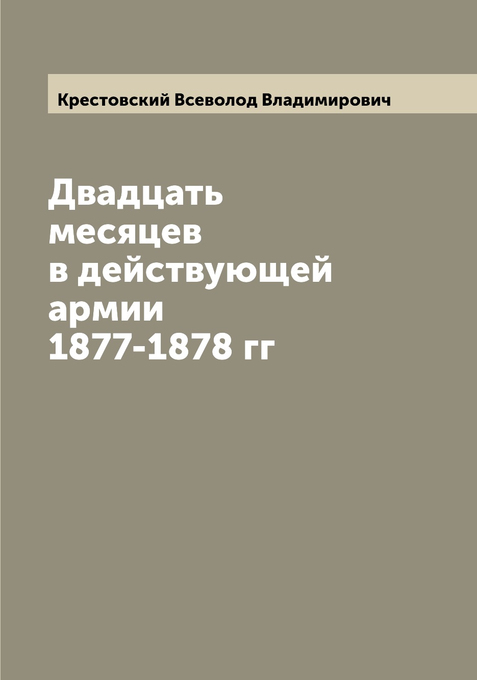 

Двадцать месяцев в действующей армии 1877-1878 гг