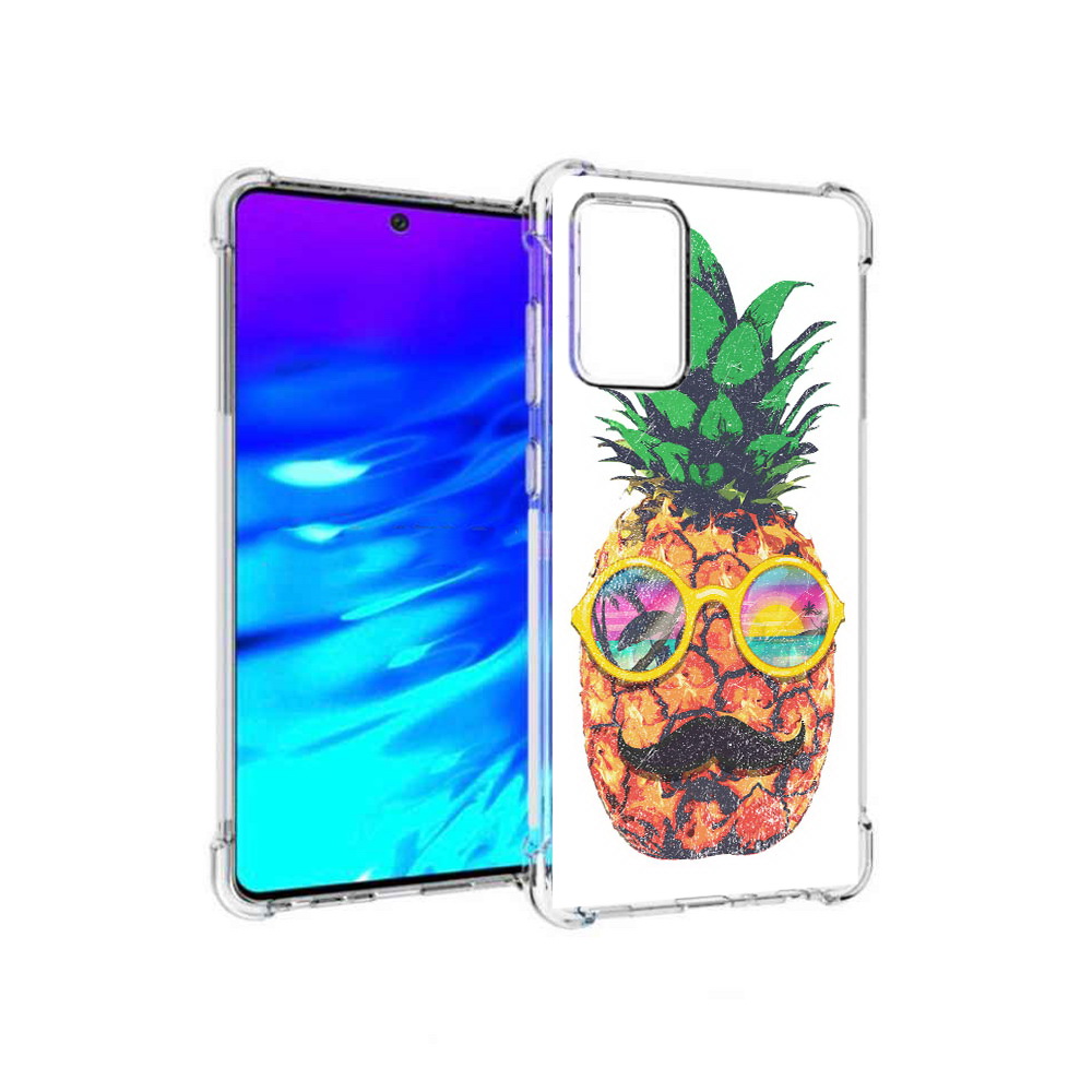 Чехол MyPads Tocco для Samsung Galaxy A72 прикольный ананас с лицом (PT158633.553.556)