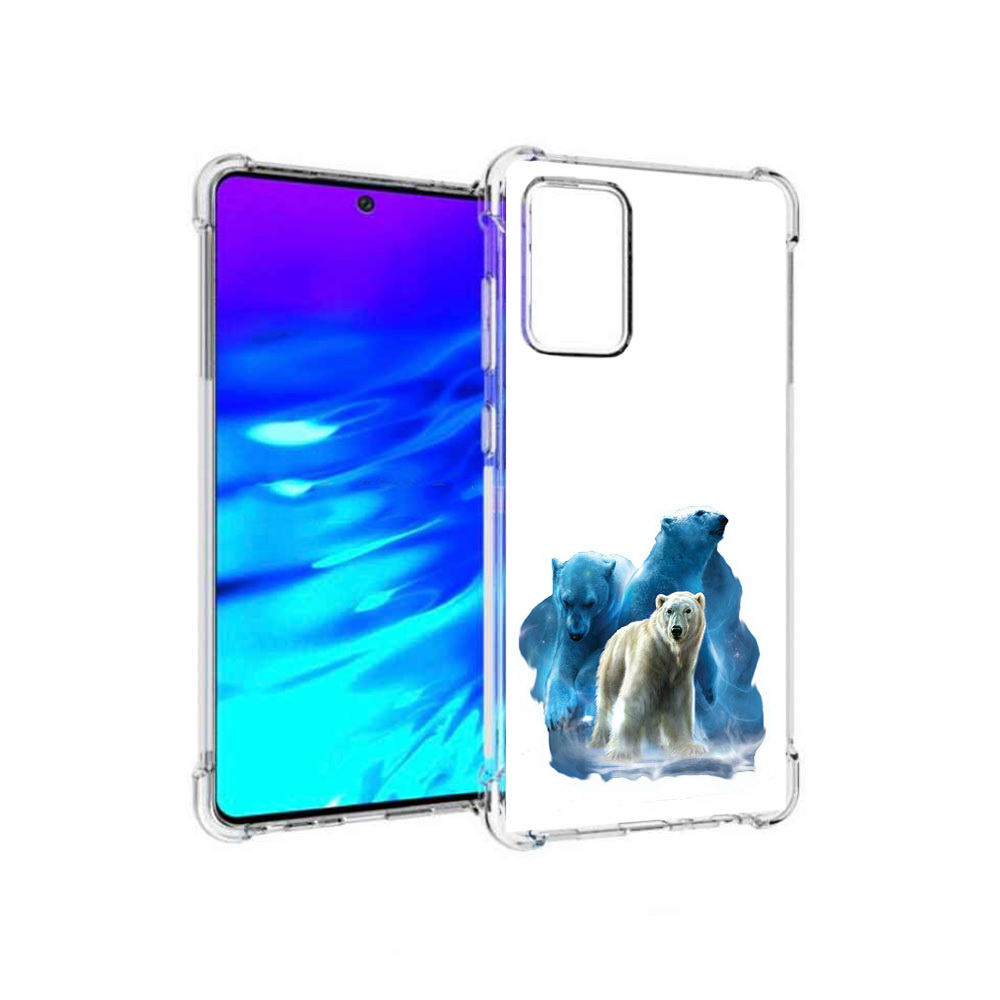 Чехол MyPads Tocco для Samsung Galaxy A72 полярный медведь (PT158633.553.549)