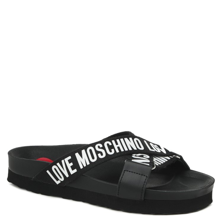 

Шлепанцы женские Love Moschino JA28204G черные 37 EU, Черный, JA28204G