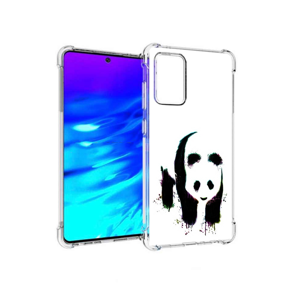 

Чехол MyPads Tocco для Samsung Galaxy A72 панда в акварели (PT158633.553.532), Прозрачный, Tocco