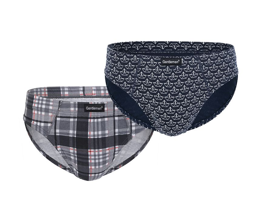 

Комплект трусов мужских Gentlemen слипы разноцветных M, Разноцветный, слипы