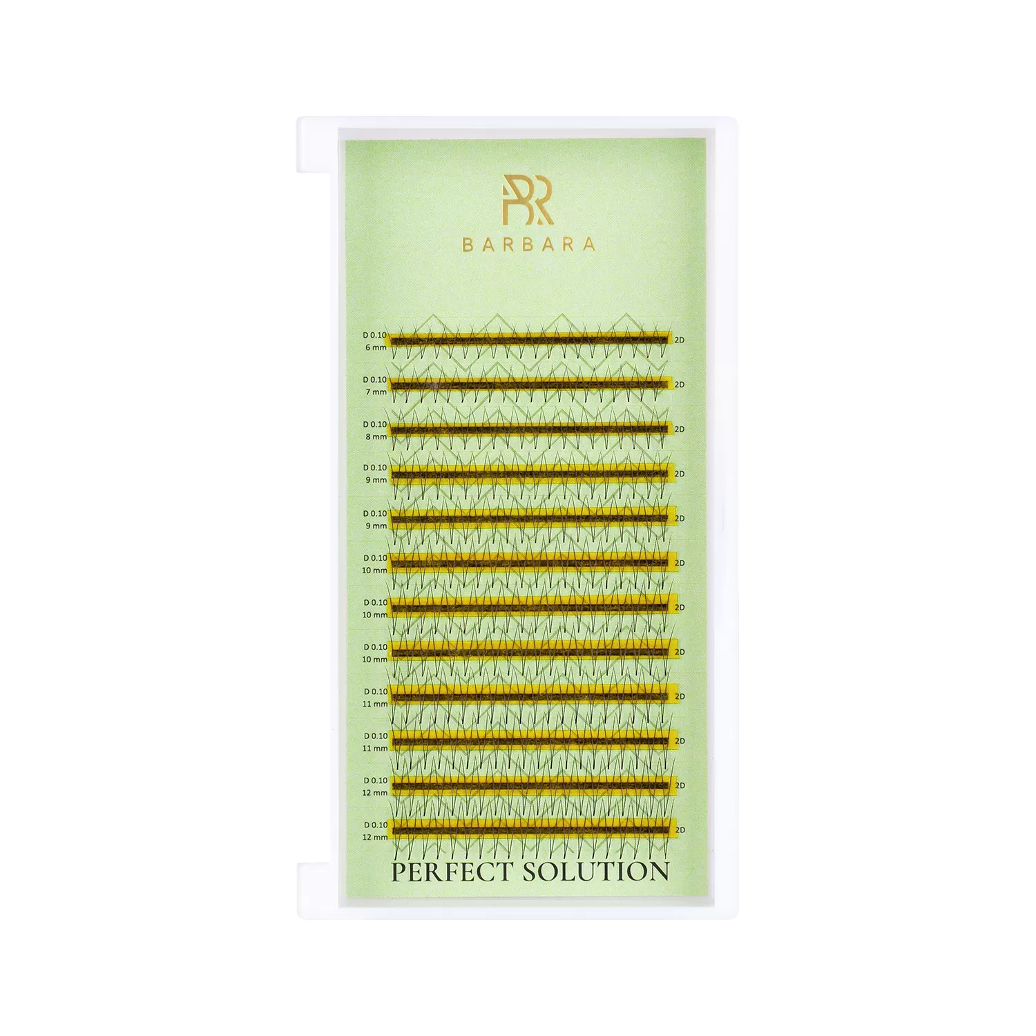 

Ресницы BARBARA Perfect solution готовые пучки 3D, микс, 12 лент, C 0,05 6-12 мм, Черный
