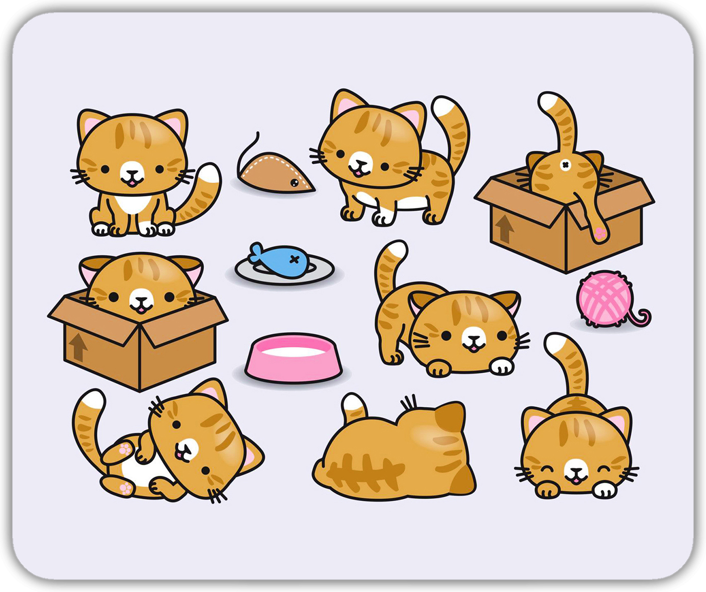 

Коврик для мыши NoBrand PAD1277, Разноцветный, PAD1277