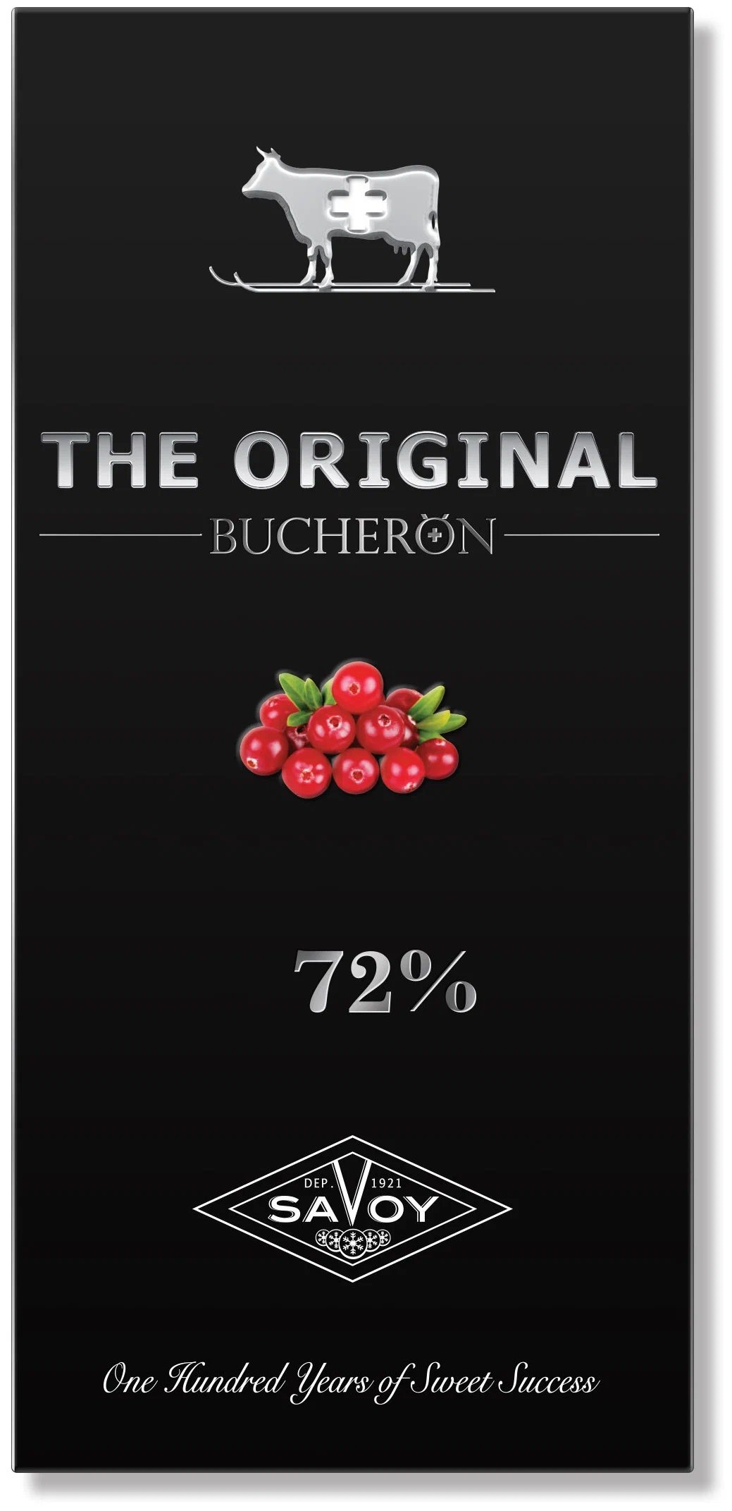 фото Шоколад bucheron the original горький, 72% какао, с кусочками клюквы, 90 г