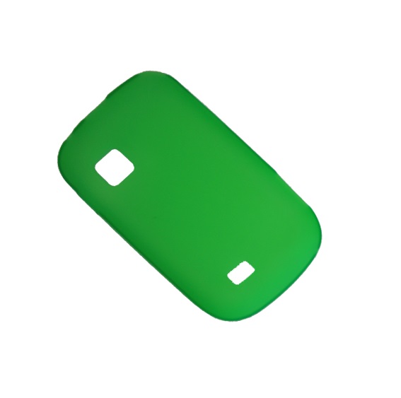 Чехол Samsung S5670 (Galaxy Fit) силиконовый матовый <зеленый>