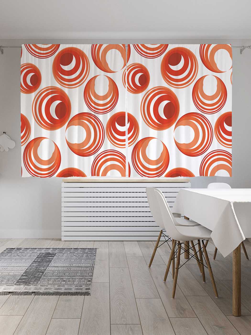 

Классические шторы JoyArty "Круговые разрезы", серия Oxford DeLux, 2 полотна 145x180 см, Круговые разрезы