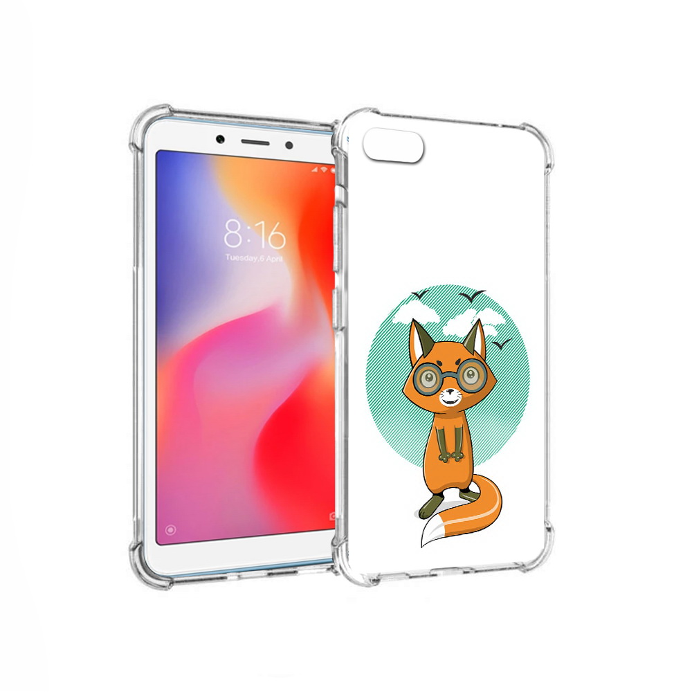 

Чехол MyPads Tocco для Xiaomi Redmi 6A задумчивая лиса (PT113916.305.348), Прозрачный, Tocco