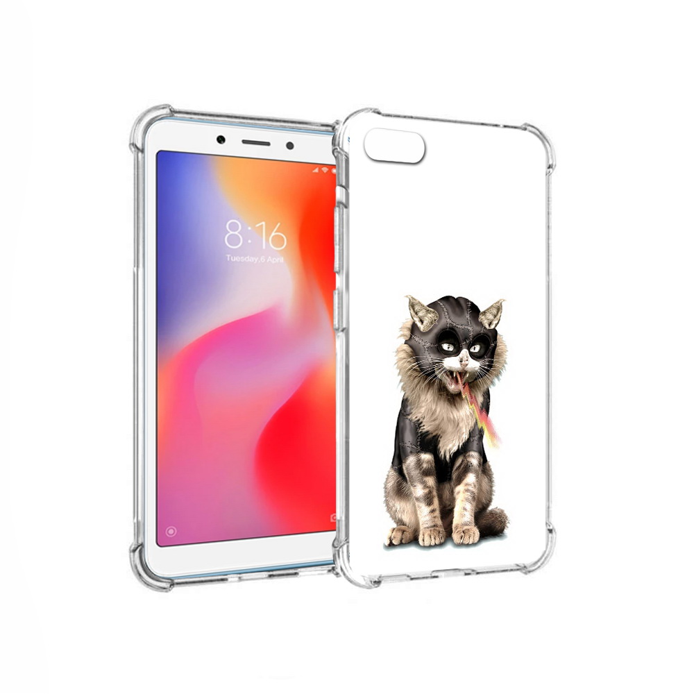 

Чехол MyPads Tocco для Xiaomi Redmi 6A дьяволский кот (PT113916.305.341), Прозрачный, Tocco