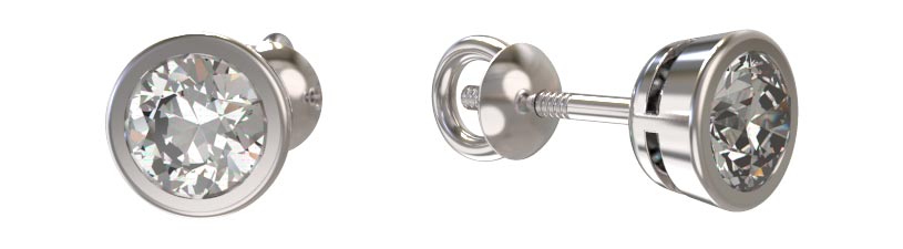 Серьги из серебра Arina 1031062-01210, фианит