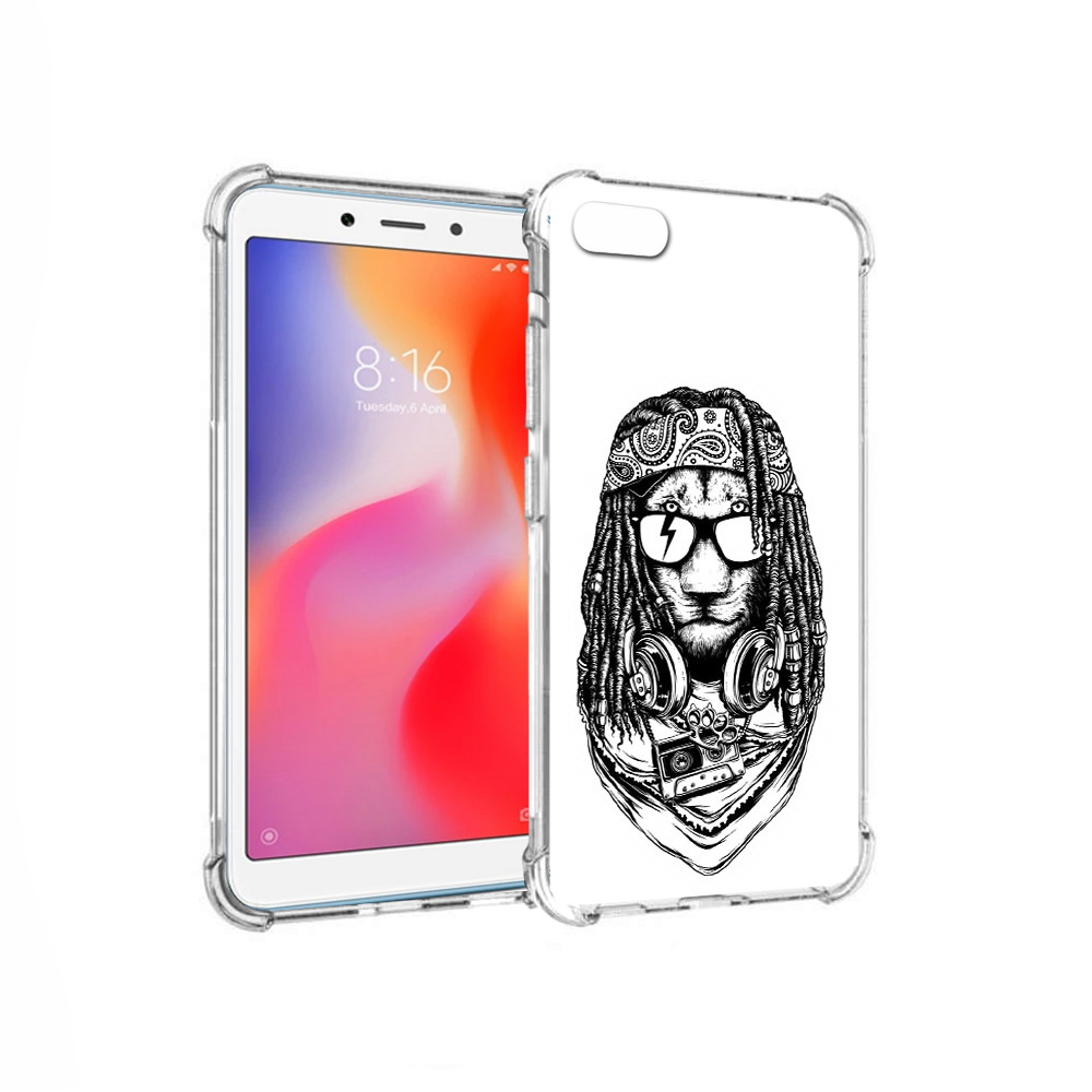 

Чехол MyPads Tocco для Xiaomi Redmi 6A дреды льва (PT113916.305.338), Прозрачный, Tocco